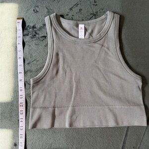 90 Degree By Reflex Green Ribbed Tank Top